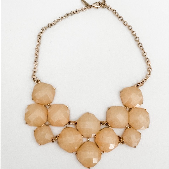 Peach and Gold Bauble Necklace - Picture 1 of 6